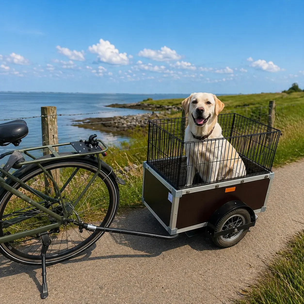 Honden trailer (middelgroot)